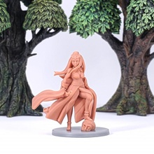 bai gu jing pose 3 woman sword toys & games dnd pathfinder frostgrave wukong pre-supported pitfighter bloodyswordminiatures 3dprintingpro 3d print model - Mito3D
