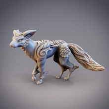 celestial dog mythical hound er lang shen toys & games dnd frostgrave wukong pre-supported pitfighter bloodyswordminiatures 3dprintingpro 3d print model - Mito3D
