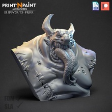 gulvaal bust toys & games 3d stl painting supportless 3d print model - Mito3D