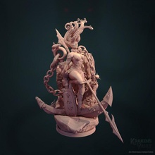 Dame Profond jouets Jeux femelle Dieu déesse océan mer l'eau ange céleste ancre tentacule marin nautique Divin harpon 3d print model - Mito3D