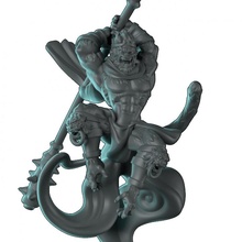 wukong 5 pose comprenant nuage cavalier jouets Jeux pre supported pitfighter bloodyswordminiatures 3dprintingpro 3d print model - Mito3D