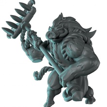 boarman wereboar zhu bajie 2 poses toys & games dnd pathfinder frostgrave wukong pre-supported pitfighter bloodyswordminiatures 3dprintingpro 3d print model - Mito3D