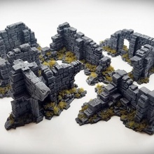 ancient ruins starter set 10 models toys & games fantasy rpg terrain wargaming warhammer supportless tabletop dnd scatter terrainify starterset 3d print model - Mito3D