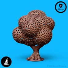 voronoi trees set 1 toys & games terrain plants napoleonics 3d print model - Mito3D