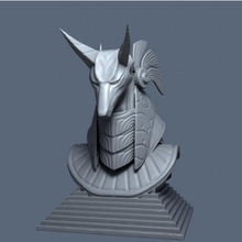 anubis cabeza estatua Egipto 3d print model - Mito3D