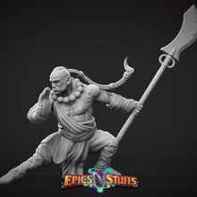 human monk pose 2 variant 2 miniature - pre-supported store dragons dungeons human mini monk miniature tabletop dnd npc 5e
