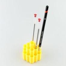 desktop honeycomb style pen holder & garden desk penholder 3d print model - Mito3D