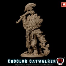 choolok oatwalker head chief pre-supported store modular indian native ox tauren presupported mojibake 3d print model - Mito3D