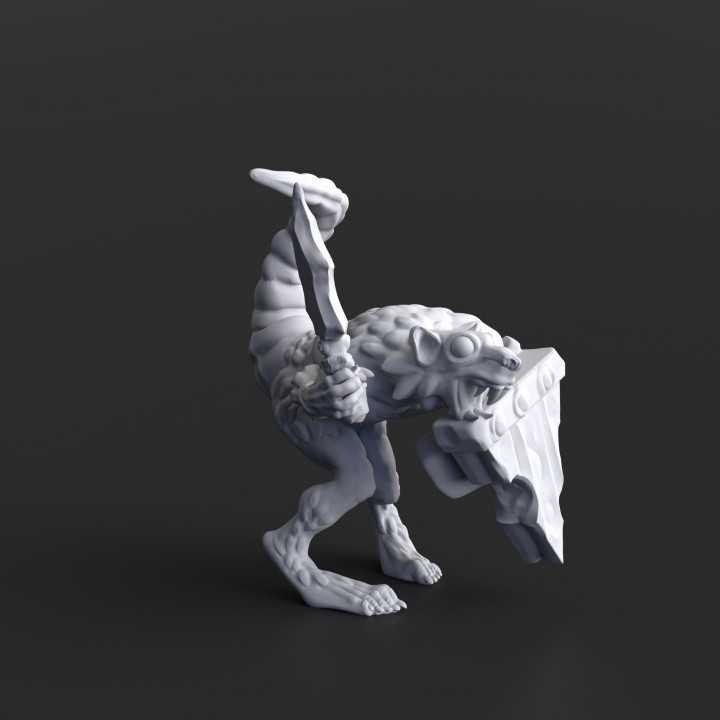 Ratfolk hançerler 02 pre supported Skaven 3D print model - Mito3D