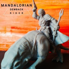 mandalorian dewback rider 3d print model - Mito3D