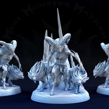 arctic owl wanderer store gaming rpg snow ice tabletop artic frost dale auril icewind rime 3d print model - Mito3D