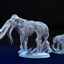 undead mammoth store fantasy gaming rpg snow tabletop maiden frost dale icewind rime 3d print model - Mito3D