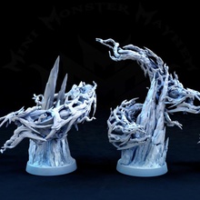 undead ice serpent solo duo store fantasy gaming rpg tabletop maiden frost dale icewind 3d print model - Mito3D