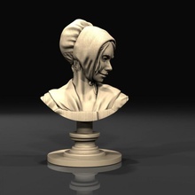 18th century woman bust store 3d printable 3d print model - Mito3D