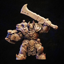 ork armored store fantasy hero knight monster orc rpg warrior miniature tabletop wargame 3d print model - Mito3D