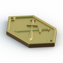 oro moneda aguja variante mazmorras d dnd 3d print model - Mito3D