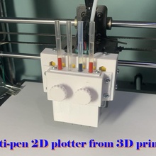 multi-pen 2d plotter multi-pen 2d plotter 3d print model - Mito3D