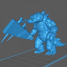 gator man crocodile mostro creatura draghi dungeon fantasia warhammer guerriero acquatico coccodrillo alligatore dnd 3d print model - Mito3D