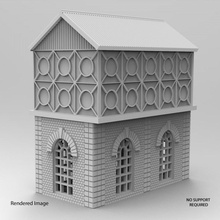 Signal Box Modell Eisenbahn Architektur Gebäude Turm unterstützt Überhang ho guage Unterstützung erforderlich 3d print model - Mito3D