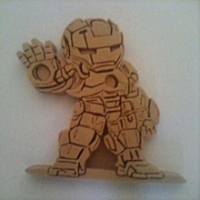 bas relief gem ironman bois anime hayret kozmik kawaii us 3d print model - Mito3D