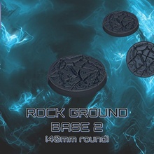 rock suelo base 2 40mm juguetes juegos Desierto ambiente mini miniaturas dnd bases 3d print model - Mito3D