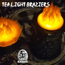 fantasy skull braziers torches tea lights store torch brazier 3d print model - Mito3D