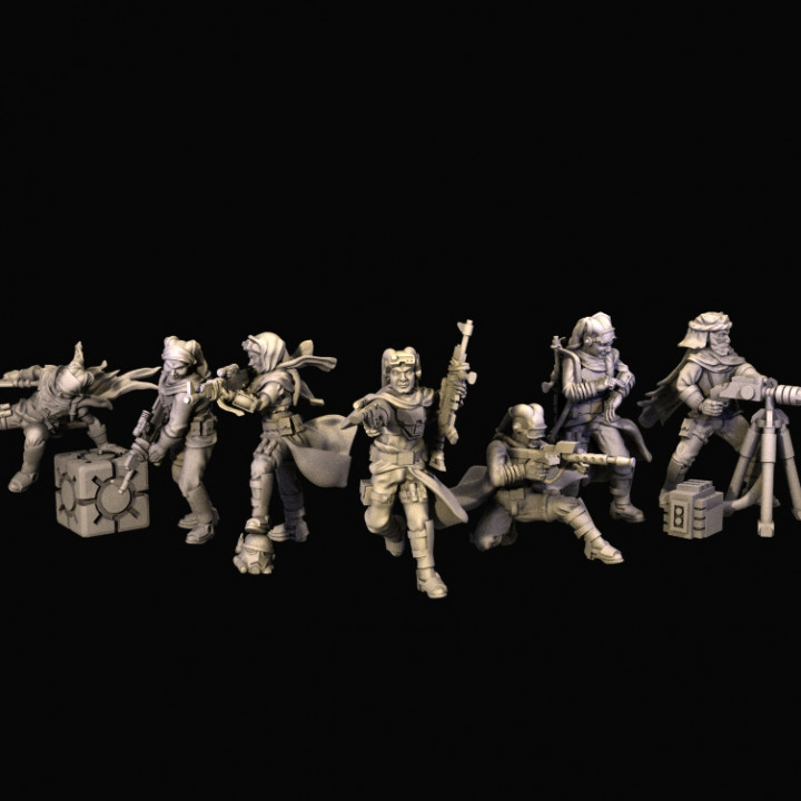 Twilerian Wüste Veteranen Geschäft Soldaten Star Kriege 35mm Sifi Legion Rebell 3D print model - Mito3D