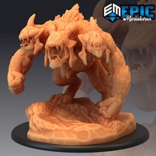 üçlü Tepegöz başlı titan canavar behemoth patron fantezi baş Ortaçağa ait rpg Warhammer düşman masaüstü zindan karşılaşma dnd yol bulucu npc 3d print model - Mito3D
