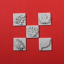 leaf embossers polymer stamps clay & hobbies craft nature stamp claystamp polymerstamp clayembossers polymerembossers 3d print model - Mito3D