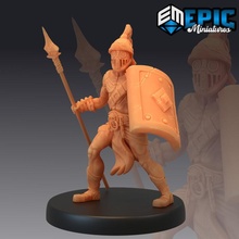 gladiator male spear roman slave warrior colosseum encounter fantasy medieval monster rome rpg warhammer enemy tabletop dungeon dnd pathfinder npc 3d print model - Mito3D