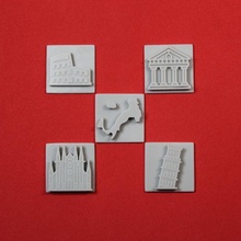 Itália gravadoras polímero selos argila hobbies construir torre carimbo mapa catedral pisa milão Pisatower gravadora panteão Coliseu clayembosser 3d print model - Mito3D