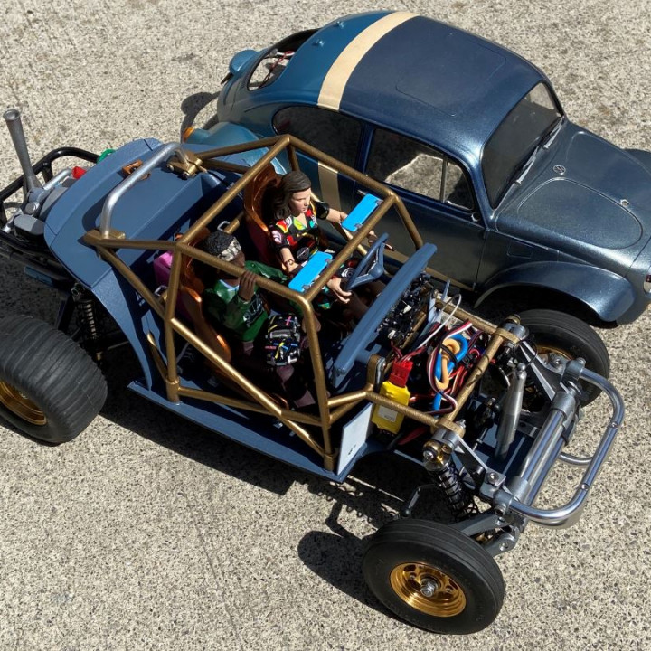 ampro tamiya sand scorcher interior chassis set 3D print model - Mito3D