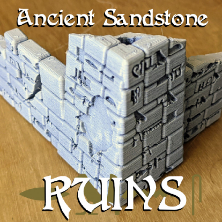 ancient sandstone - ruins store desert egypt egyptian terrain ancient sandstone 3D print model - Mito3D