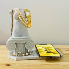 jóias ficar pé fio carregador suporte Iphone corpo coluna escrivaninha grego anel samsung sexy mulheres brinco organizador beleza orelha colar 3d print model - Mito3D