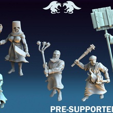 modüler kamçı Tayfa fantezi birim savaş oyunları masaüstü imparatorluk tarih 3d print model - Mito3D
