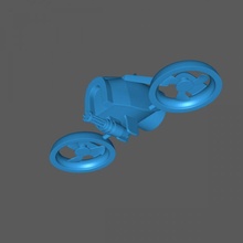 lisse Sécurité drone 40k robot marteau guerre nécromonde volant cyberpunk tuer équipe 3d print model - Mito3D