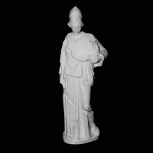 athena 'athena segurando cista louvre paris scan 3d print model - Mito3D