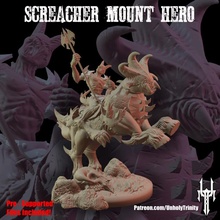 screacher mount hero demon monster 3dprint public 2021 mountedcreature demonsteed 3d print model - Mito3D