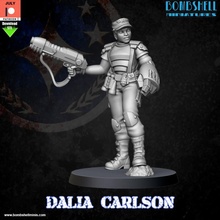 Dalia durante seconda guerra mondiale dieselpunk boltaction ragazze strana uccelli pulpheroes 3d print model - Mito3D