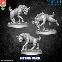 hyenas africa animal beast creature hyena 3d print model - Mito3D