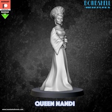 queen nandi africa blackpanther babe 3d print model - Mito3D