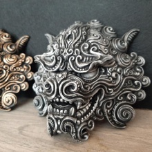 Wächter uralt Tier Löwe Wand montiert Dekoration fdmprinting aufwendig Resinprinting Filigran Altchinesisch Tierdekor 3d print model - Mito3D