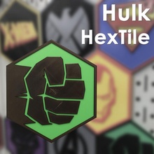 hulk hextile meraviglia piastrella magnetico esadecimale 3d print model - Mito3D
