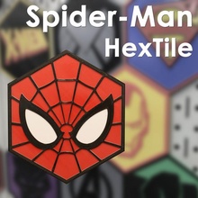 spider-man hextile man marvel tile magnetic spider hex 3d print model - Mito3D
