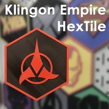 klingon imperio hextil estrella loseta magnético emigrar maleficio 3d print model - Mito3D