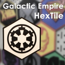 galactic empire hextile star tile magnetic wars hex 3d print model - Mito3D