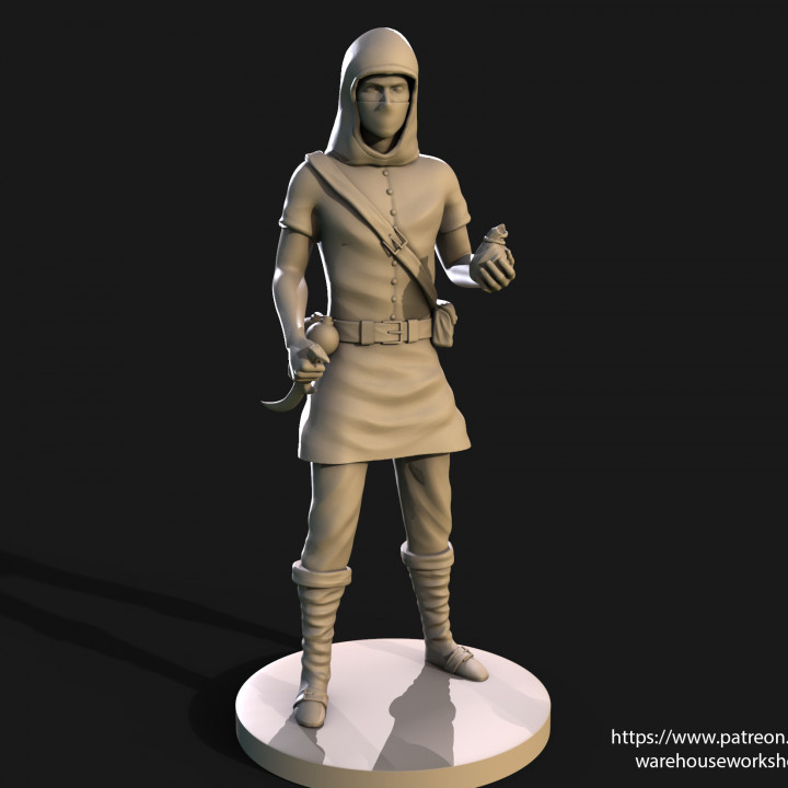 voleur guerrier assassin 3D print model - Mito3D