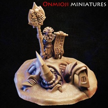 pyramid guard lich hero store mummy undead wargame 10mm warmaster 3d print model - Mito3D