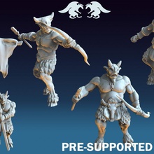 cabrito asaltantes fantasía monstruo mitología juego guerra sátiro mesa hombre bestia cabra 3d print model - Mito3D