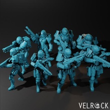tempest guardsmen commando unit presupported store 40k guard soldier space trooper wargaming warhammer rifle scifi ranger wargame marine squad rifleman supported 3d print model - Mito3D